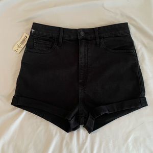 Aritzia TNA Resolution Black Denim Shorts - Size 29